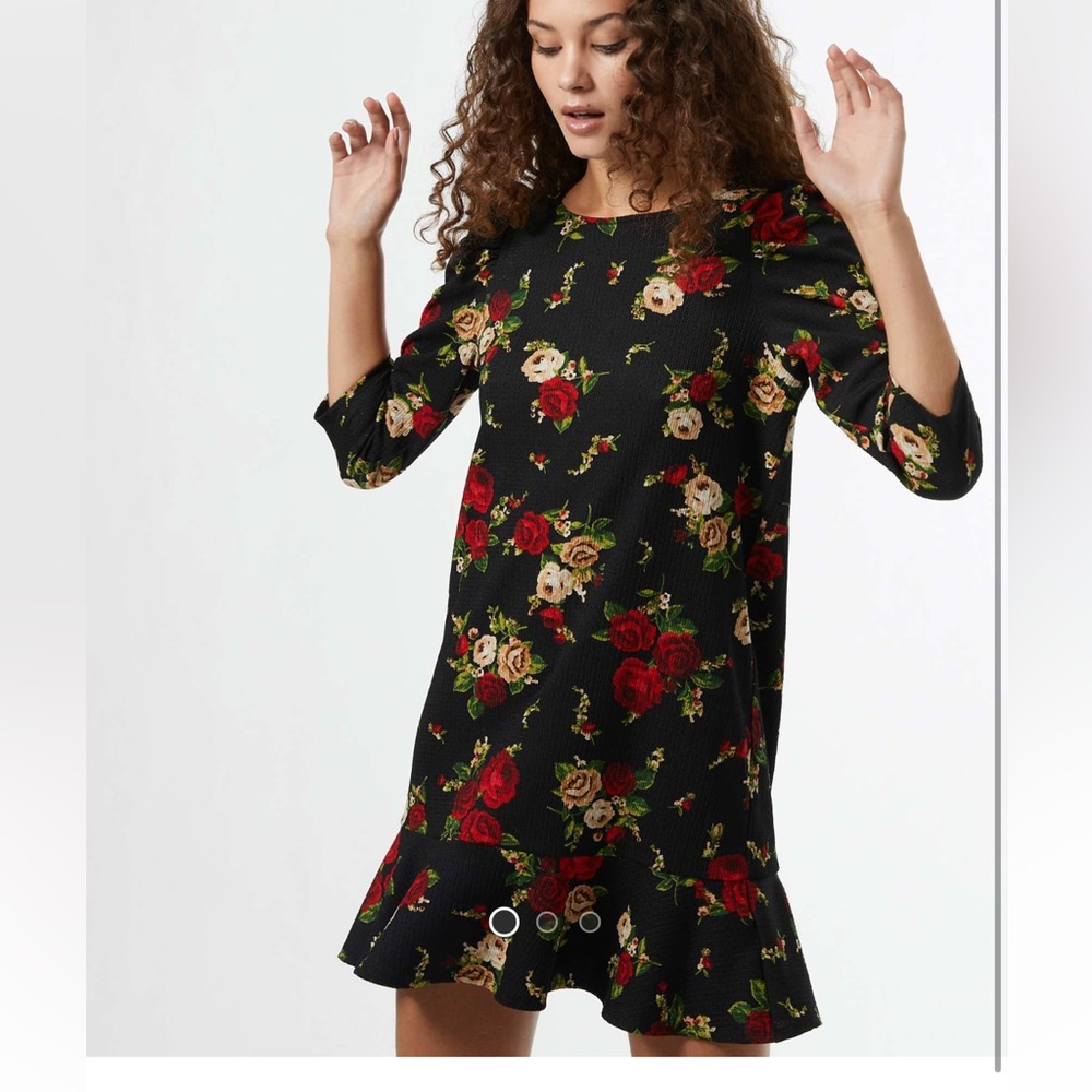 Rose Print Dress